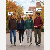 هودی پنبه داخل کرکی ضخیم اسپرت رنگی سایز 60 تا 70